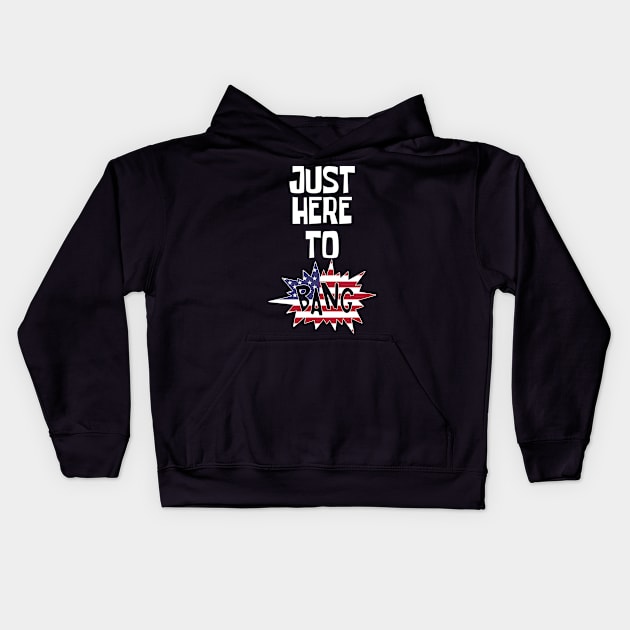 Just Here to Bang Kids Hoodie by CF.LAB.DESIGN